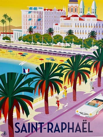 Monsieur Z - Affiche de Tourisme Saint-Raphaël - Ville
