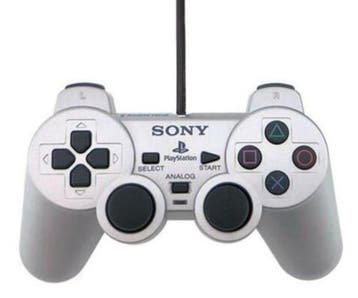Sony PS2 Controller Dualshock 2 Zilver (PS2 Accessoires), Games en Spelcomputers, Ophalen of Verzenden, Zo goed als nieuw