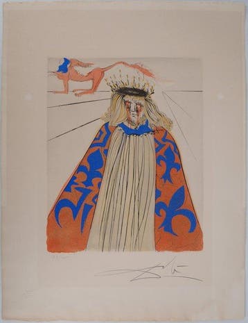 Salvador Dali (1904-1989) - Muse de la tragédie : Hommage à