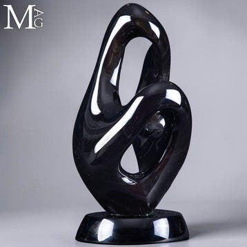 Rainbow Obsidian Sculpture - Een Vloeibaar Minerale
