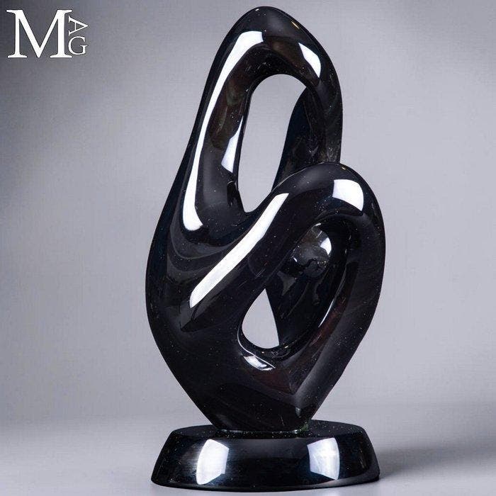 Rainbow Obsidian Sculpture - Een Vloeibaar Minerale, Collections, Minéraux & Fossiles