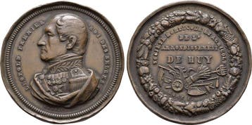 Brons medaille o J Belgie Leopold 1830-1865, Verzenden