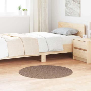 vidaXL Antislip Shaggy Tapijt Bruin 90 x 90 cm PP, Verzenden