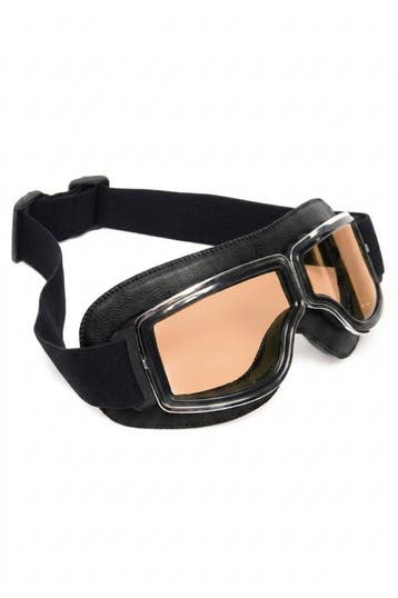 KIMU® Goggles Motorbril Skibril Bril Zwart Montuur Bruine Gl, Ophalen of Verzenden, Nieuw