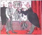Spotprent met Colijn als Kleermaker (lijst optie, Lithos), Verzenden