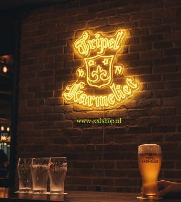 Tripel Karmeliet NEON bord led lichtbord verlichting lamp XX, Verzenden