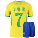 Kingdo Brazilie Voetbaltenue Thuis Vini JR. - Kinderen en, Verzenden, Bal