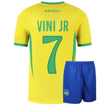 Kingdo Brazilie Voetbaltenue Thuis Vini JR. - Kinderen en, Verzenden, Bal