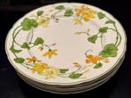 Assiette (6) - Geranium - Faïence