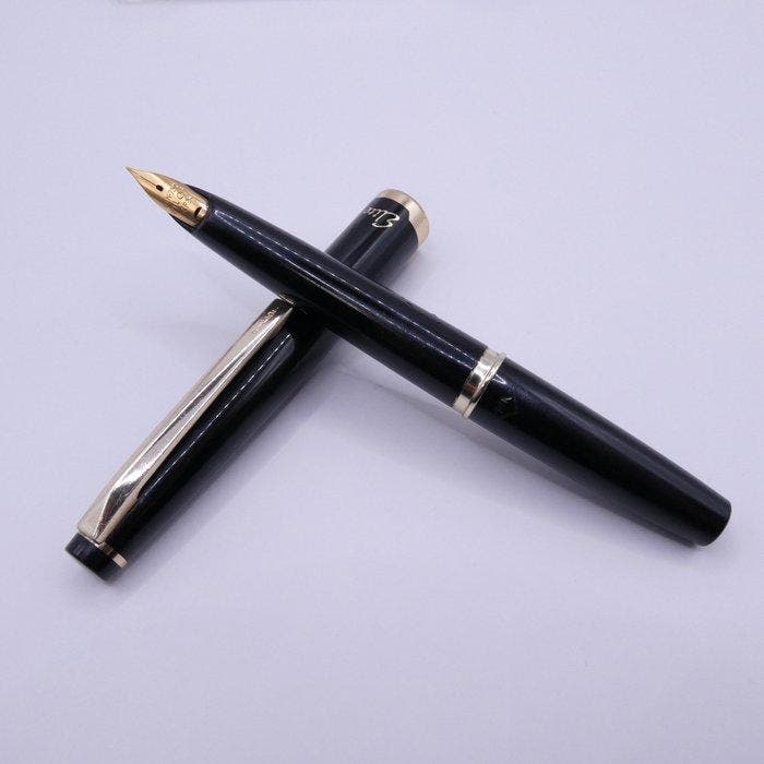 Pilot - Pilot Elite Fountain Pen Elite Black 14K-585 Gold, Collections, Stylos