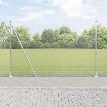 vidaXL gelast draadhek met betonnen voetstuk 25 x 1,5 m, Verzenden, Nieuw