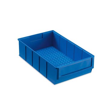 Magazijnbak 300x183x81 mm blauw kunststof nieuw Nieuw, Ophalen of Verzenden