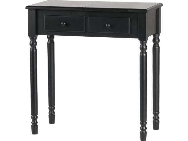 Veiling - Woood Romy consoletafel hout - zwart - 78x75x38 cm, Maison & Meubles, Tables | Coiffeuses