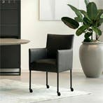 Leren eetkamerstoel More - Toledo Pacific (donkerblauw) -, Bohemian, Industrieel, Modern, Scandinavisch, Blauw, Nieuw, Leer