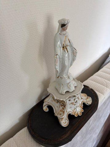 Beeldje van de Heilige Maagd Maria - Porselein - 1800-1850, Antiek en Kunst