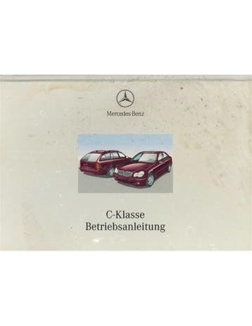 2001 MERCEDES BENZ C KLASSE INSTRUCTIEBOEKJE DUITS, Ophalen of Verzenden