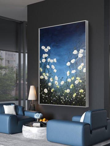 Alla Faber - Blossoms in Blue. Serie: Poppies XXL