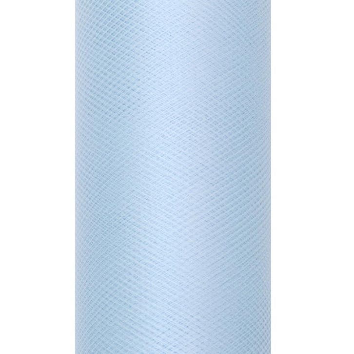 Lichtblauwe Tule Rol 15cm 9m, Hobby en Vrije tijd, Feestartikelen, Nieuw, Verzenden