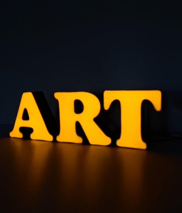 Vintage ARTschild - Reclamebord (3) - Metaal, Plexiglas, Antiek en Kunst, Antiek | Wandborden en Tegels