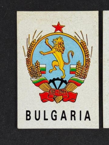 1970 Panini Mexico 70 World Cup, - Badge & Flag: Bulgaria -, Nieuw