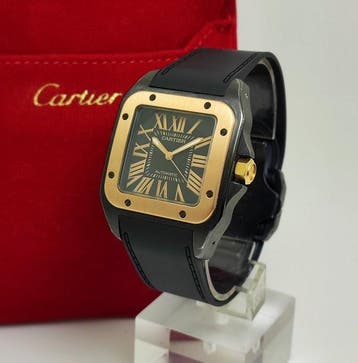 Cartier - Santos 100 Large Rose Gold - W2020009 - Heren -, Nieuw