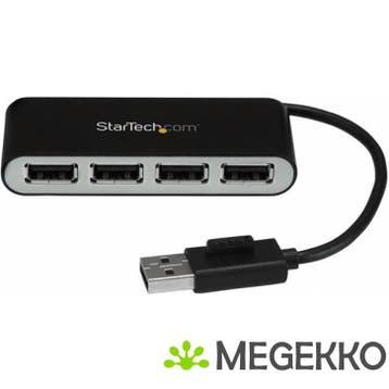 StarTech.com ST4200MINI2 USB 2.0 480Mbit/s Zwart, Zilver hub, Informatique & Logiciels, Clés USB, Verzenden