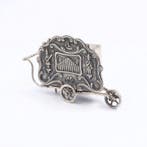 H, Hooijkaas - Draaiorgel - Beeldje - .835 zilver, Antiek en Kunst