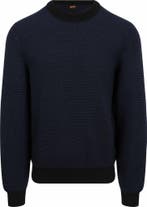 BOSS Trui Aspoki Navy Zwart maat Maat 52/54 (L) Heren, Kleding | Heren, Truien en Vesten, Maat 52/54 (L), BOSS, Verzenden, Zwart