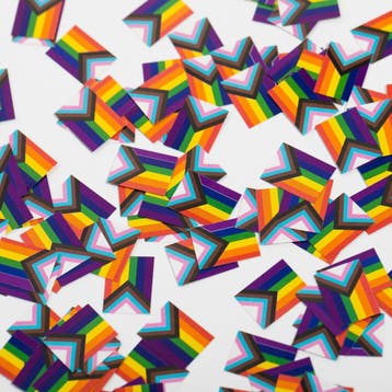 Regenboog Tafelconfetti Papier Progress 150st, Verzenden, Nieuw