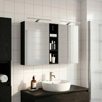 vidaXL Badkamerkast set 3 st 120 x 14,5 x 70 cm Bewerkt hout, Verzenden, Nieuw