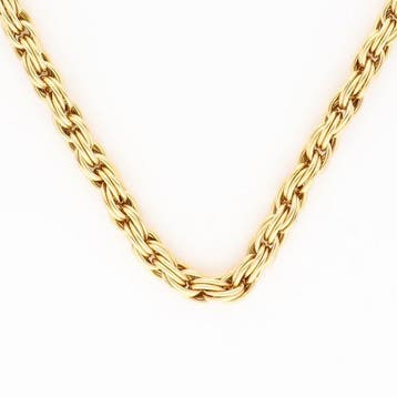 Halsketting - 18 karaat Geel goud, Witgoud Diamant, Nieuw