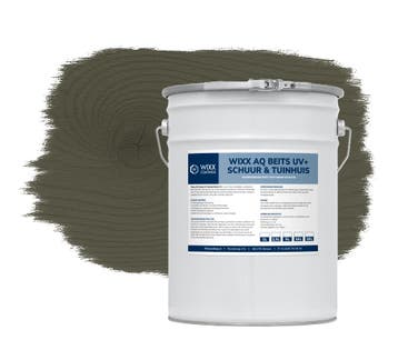 Wixx AQ Schuur en Tuinhuis Beits UV+ Grijs 5L, Doe-het-zelf en Bouw, Verzenden, Nieuw, Grijs