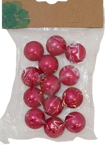 Parel, rijgparels 20 mm 50 gr 85-0088-044 Rood, Nieuw