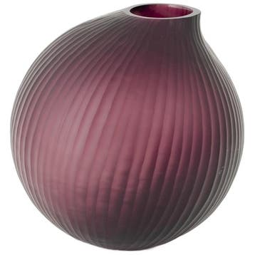 Flamant Vaas Soliya, L - Nieuw in verpakking - Ongebruikt, Verzenden, Nieuw, Paars, Glas