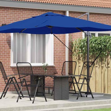 vidaXL Parasol 351 x 250 x 260 cm Polyester en Aluminium, Verzenden, Nieuw
