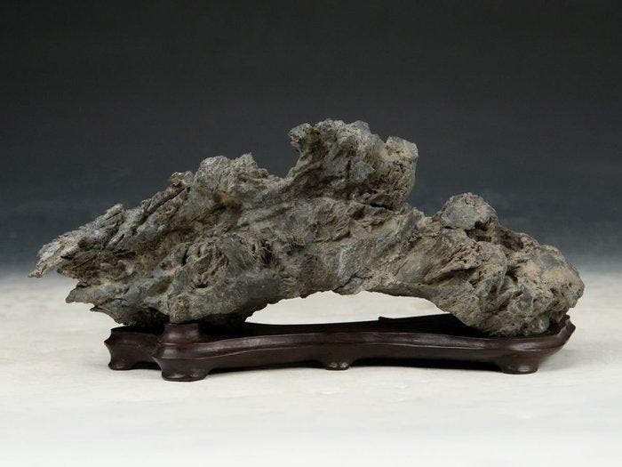 Steen, Hout - Premium Makkou-Seki Suiseki - Toyama (Berg), Antiek en Kunst, Antiek | Overige Antiek