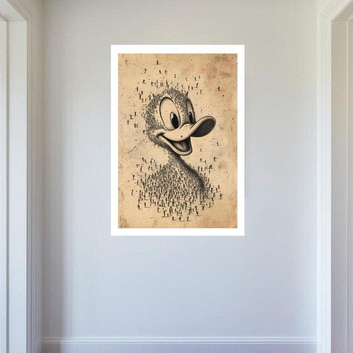 Louis Dourand - Icon Made Of Us, Donald Duck, Antiek en Kunst, Kunst | Designobjecten