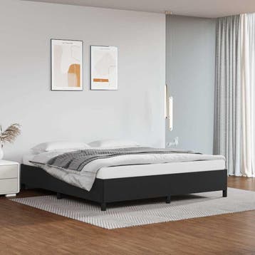 vidaXL Bedframe kunstleer zwart 180x200 cm, Verzenden, Nieuw