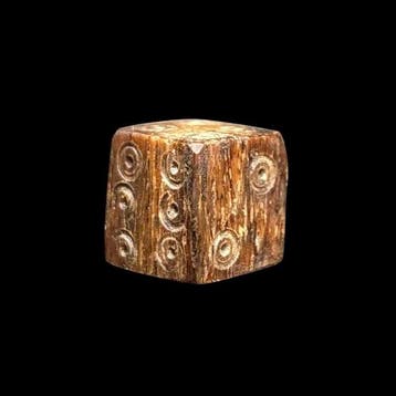 Oud-Romeins, Keizerrijk Been dobbelsteen - Ancient Roman