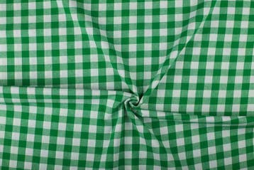 Geruite stof groen wit geruit - 18mm geruit, Ophalen of Verzenden