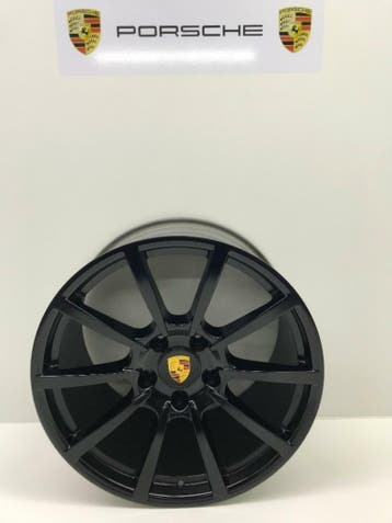 Porsche 991 2/4 (MK I) Originele 20Classic zwart met banden, Ophalen, Banden en Velgen