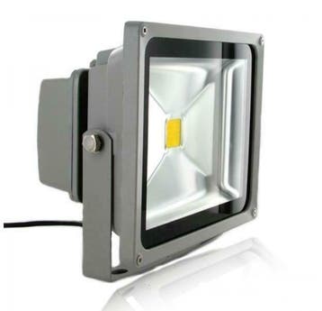 30W LED Schijnwerper Koud Wit IP65 grijze behuizing, Tuin en Terras, Verzenden, Nieuw