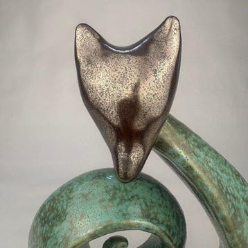 Mario Klara (1973) - Fox with silver head, Antiek en Kunst
