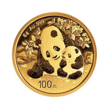 8 gram gouden munt Panda 2024