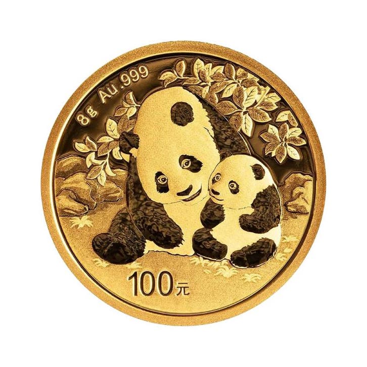 8 gram gouden munt Panda 2024, Timbres & Monnaies, Métaux nobles & Lingots