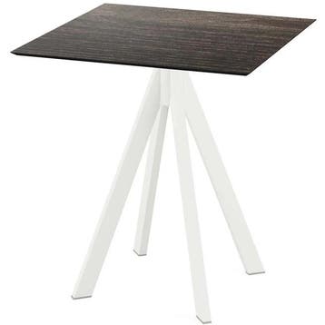 Inklapbare Tafel | INFINITY | HPL/RVS | Houtlook Blad | Wit, Verzenden