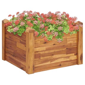 Plantenbak Acacia 60x60 | -51% Retour Deal | Sla nu toe!, Tuin en Terras, Vierkant, Zo goed als nieuw, 60 tot 100 cm, Hout