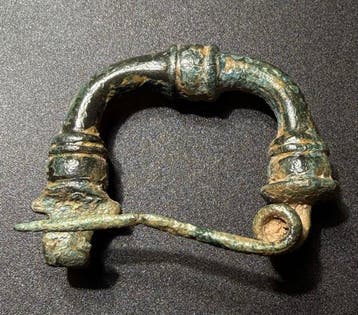 Grec ancien, hellénistique Bronze Fibule en arc romaine