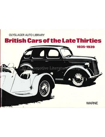 BRITISH CARS OF THE LATE THIRTIES 1935 - 1939, Nieuw