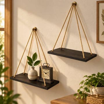 Wanddecoratie (2) - Rustic Floating Wall Shelves - Verenigd